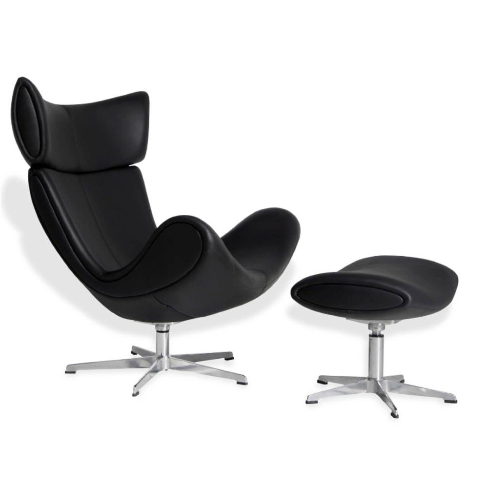 Sillón de diseño Emola Lounge Chair en Cuero italiano