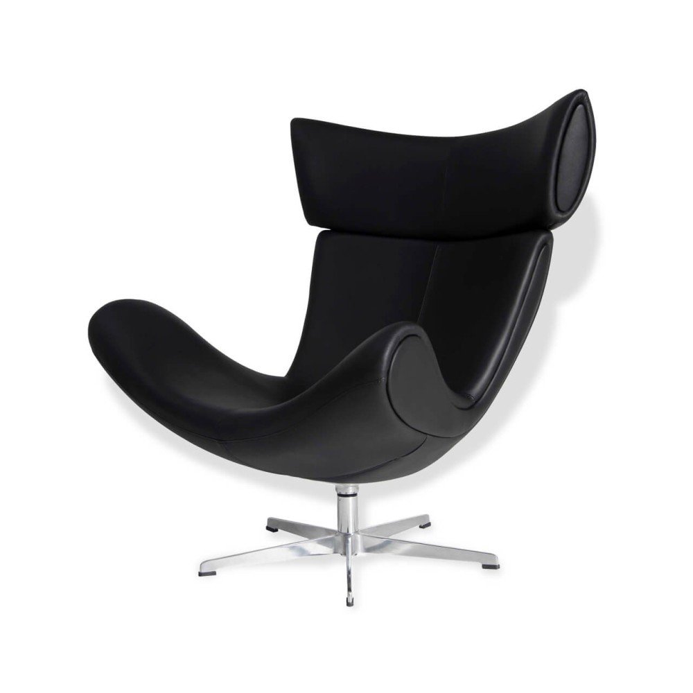 Sillón de diseño Emola Lounge Chair en Cuero italiano - Imagen 2