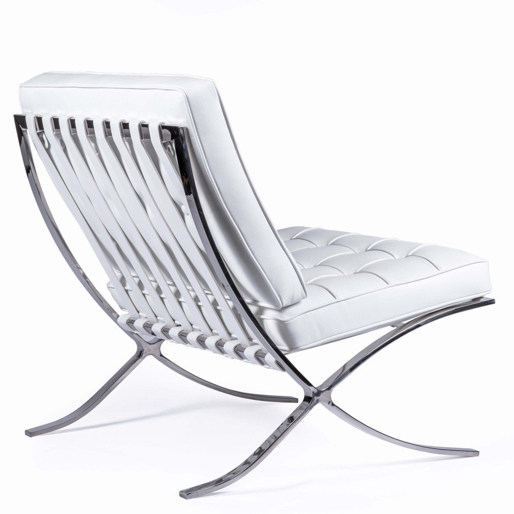Chaise Barcelona Chair HQ en Cuir Fleur Italien - Imagen 3