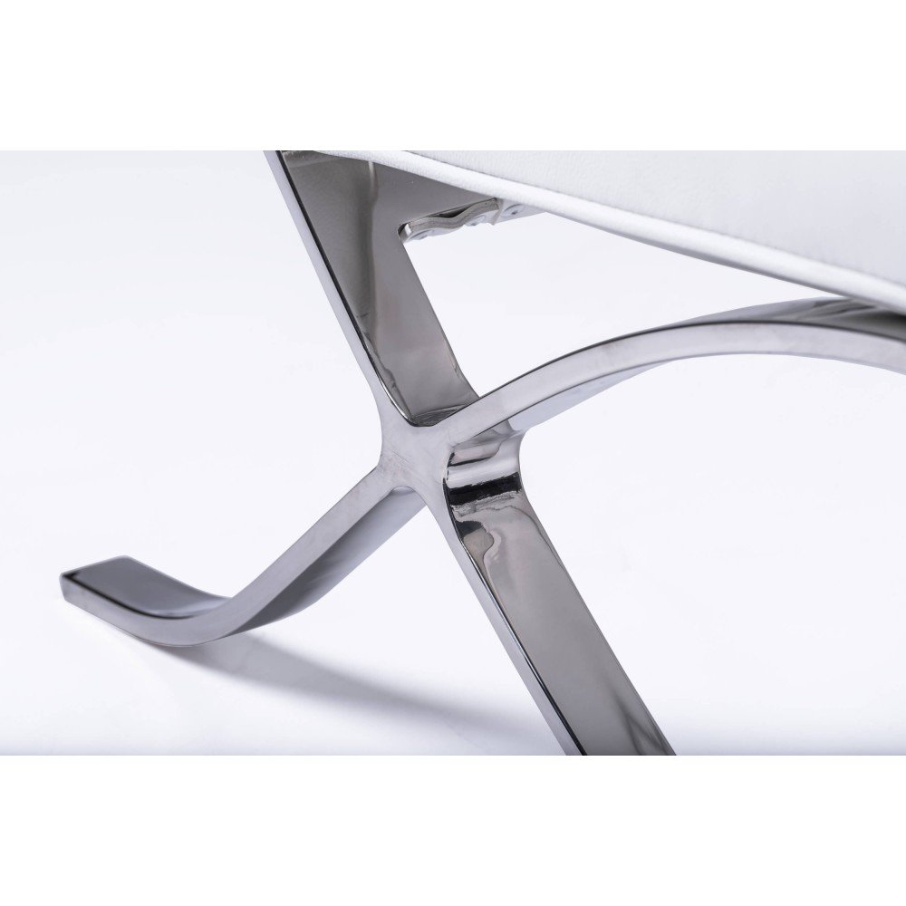 Chaise Barcelona Chair HQ en Cuir Fleur Italien - Imagen 5