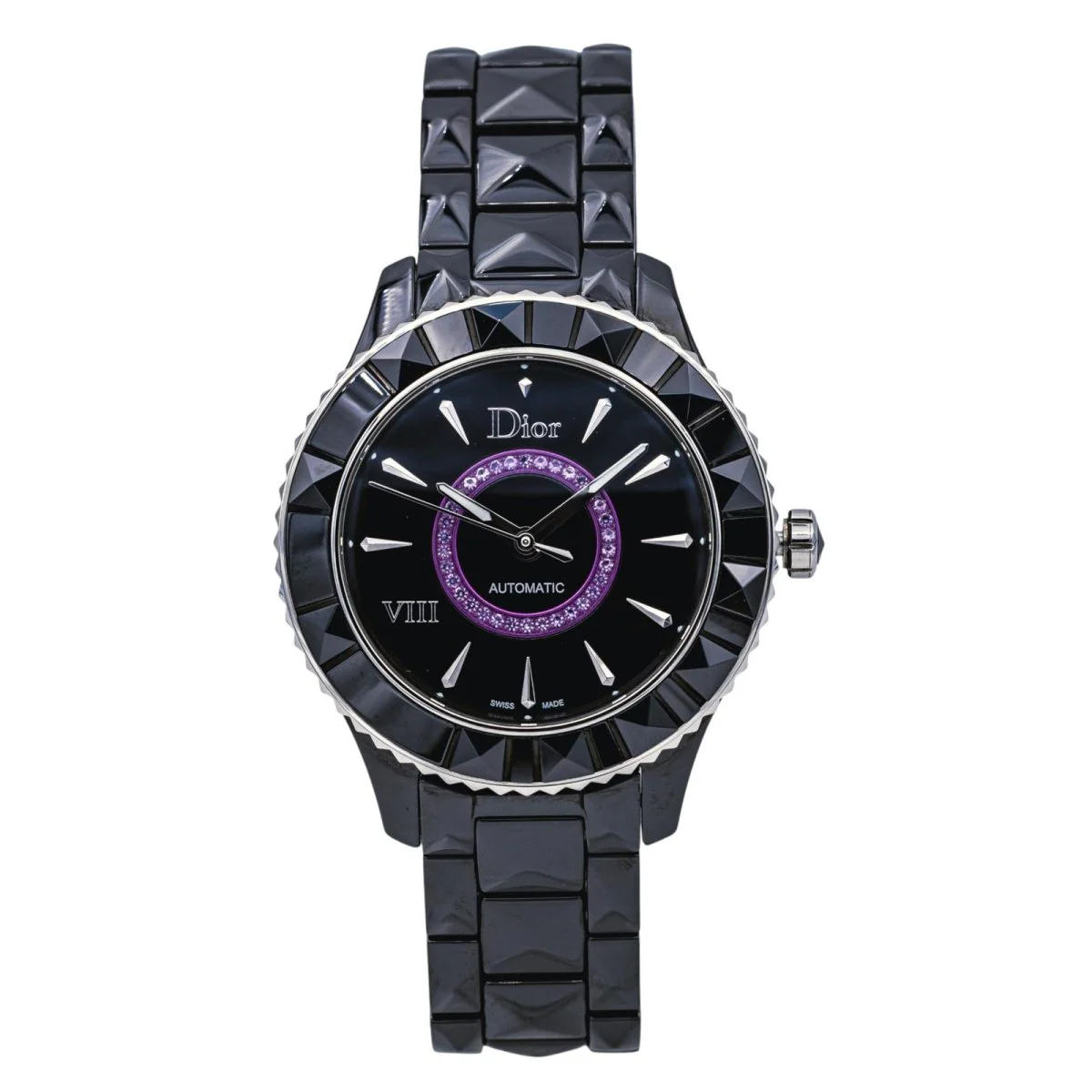 Reloj DIOR "VIII" de cerámica, zafiro y amatista