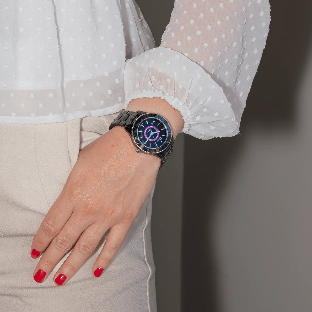 Reloj DIOR "VIII" de cerámica, zafiro y amatista - Imagen 2