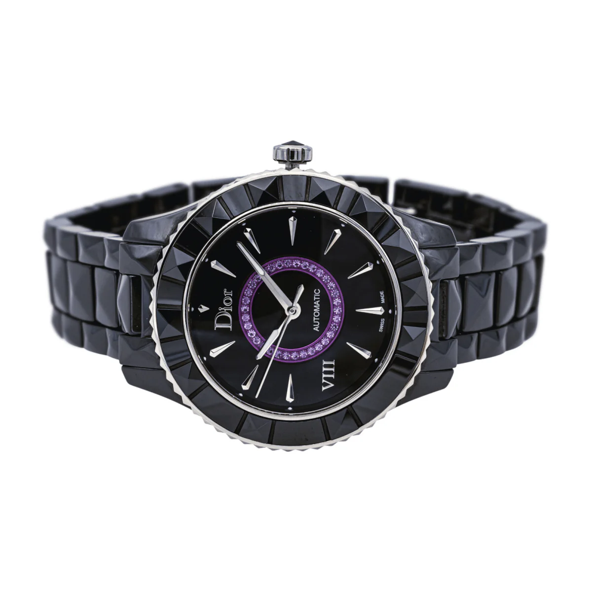 Reloj DIOR "VIII" de cerámica, zafiro y amatista - Imagen 3