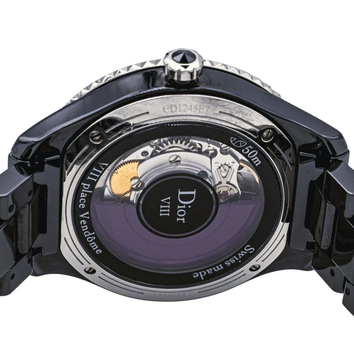 Reloj DIOR "VIII" de cerámica, zafiro y amatista - Imagen 4