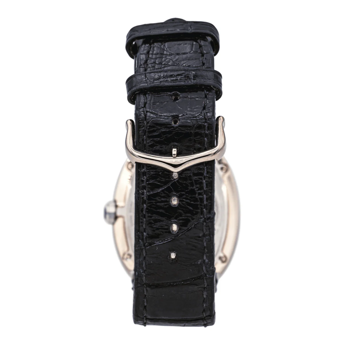 Reloj CARTIER "Baignoire" de oro blanco, zafiro y piel - Imagen 2