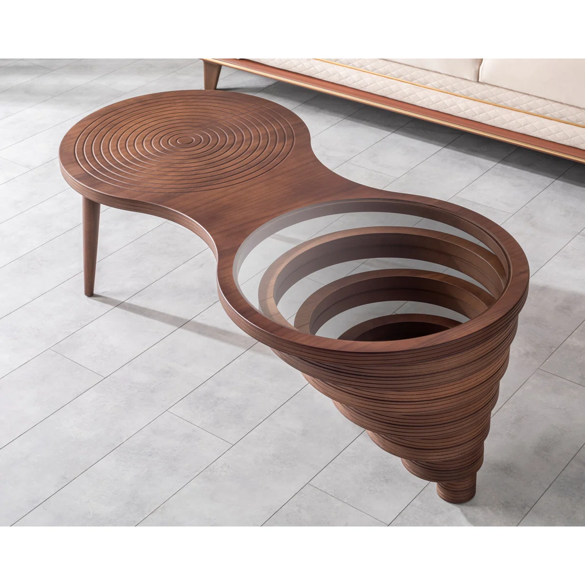 Mesa de Centro Rectangular en Nogal
