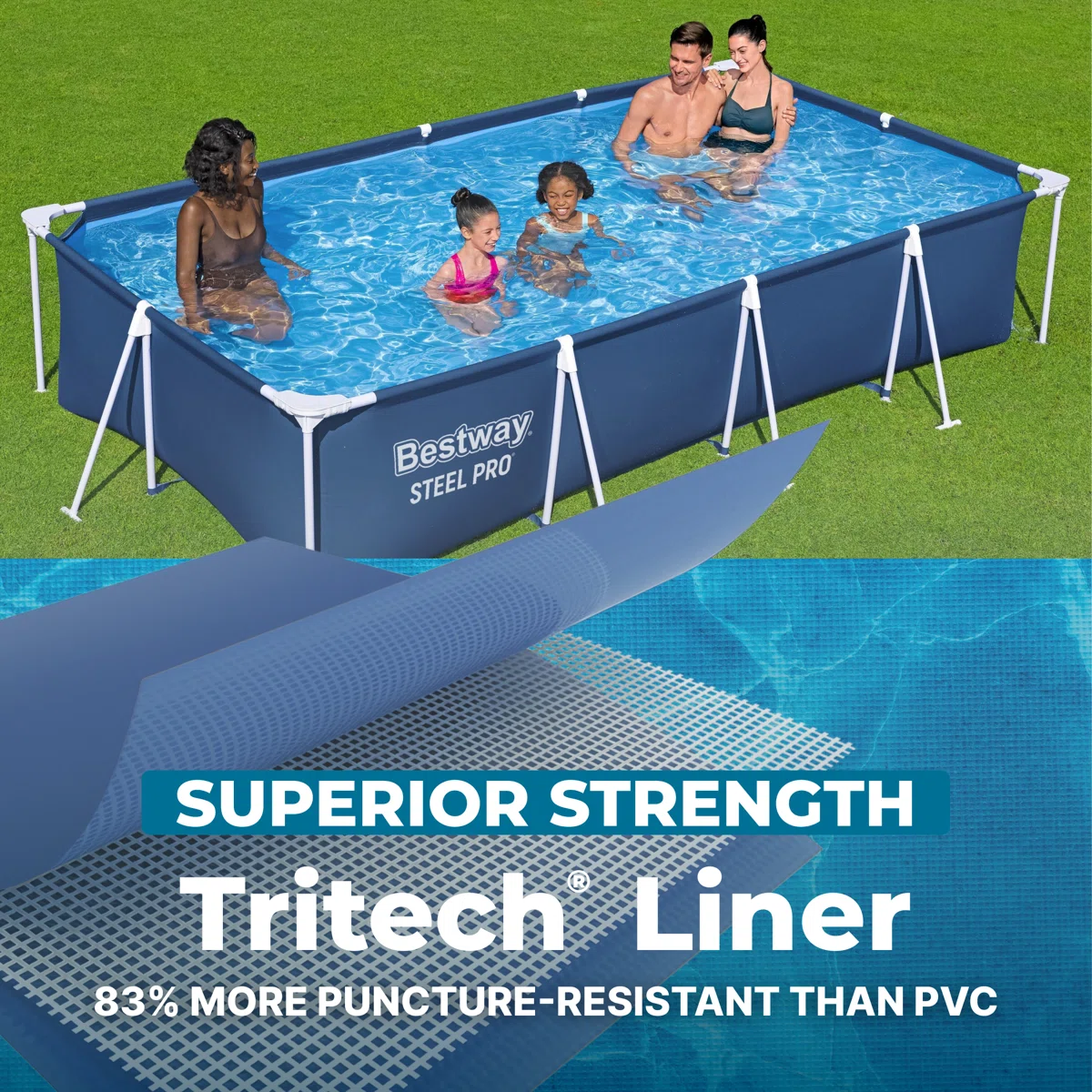 Piscina Elevada Rectangular Bestway - Imagen 3