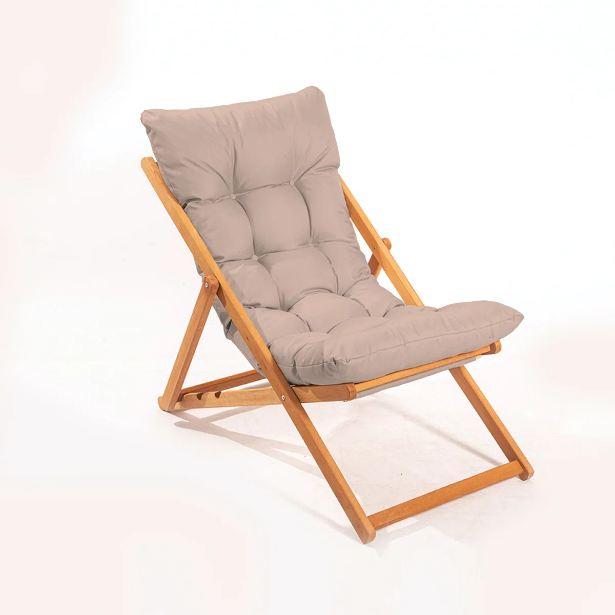 Sillón de jardín plegable de madera