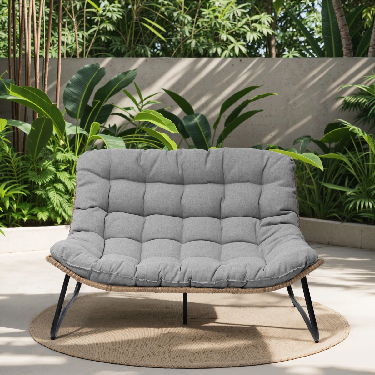 Sofá loveseat de exterior - Imagen 2