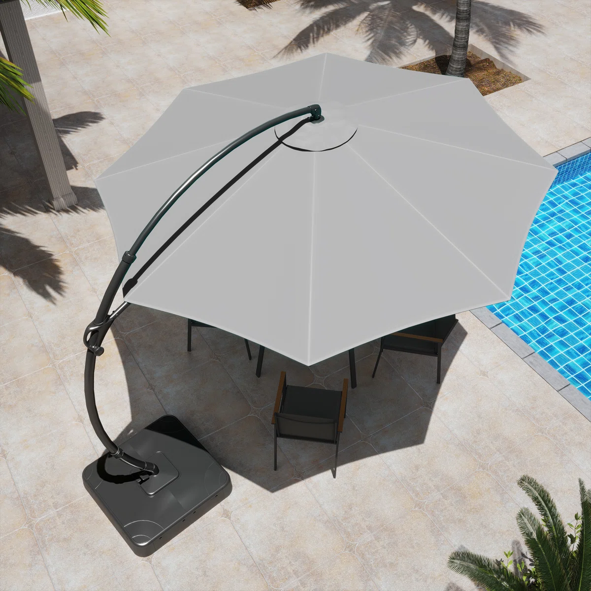Parasol excéntrico grande 360° - Imagen 4