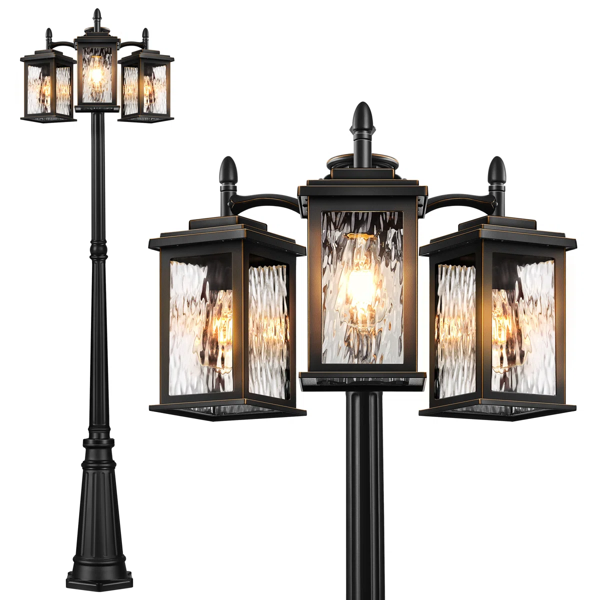 Farola exterior 3 luces