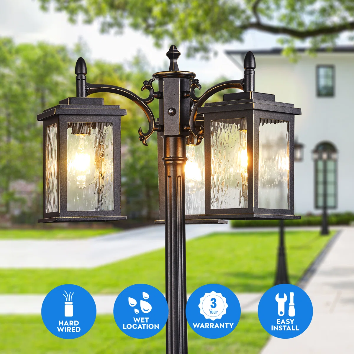 Farola exterior 3 luces - Imagen 6